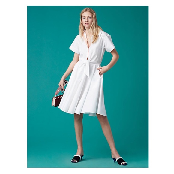 dvf white dress